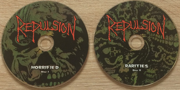 Repulsion : Horrified  (CD, Album, RE, RP + CD + Comp)
