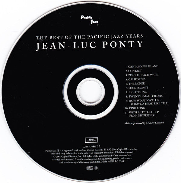 Jean-Luc Ponty : The Best Of The Pacific Jazz Years (CD, Comp)