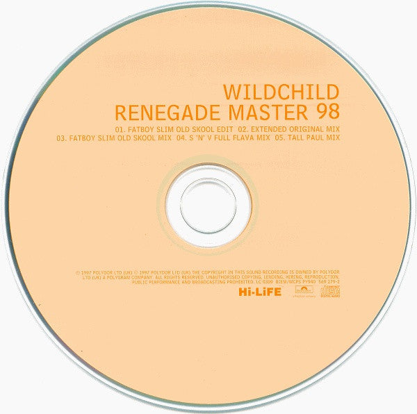 Wildchild : Renegade Master 98 (CD, Single)