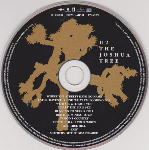 U2 : The Joshua Tree (CD, Album, RE, RM)