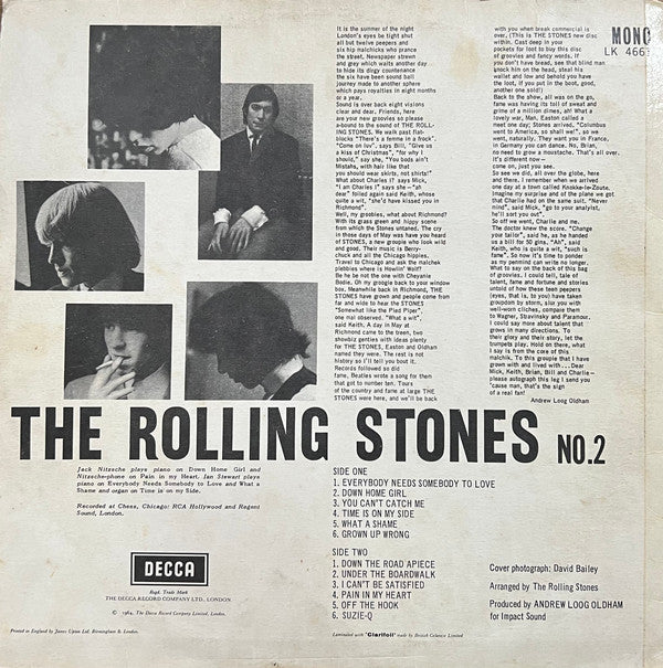 The Rolling Stones : No. 2 (LP, Album, Mono)