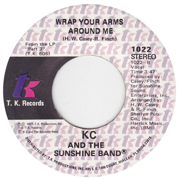 KC & The Sunshine Band : I'm Your Boogie Man (7")