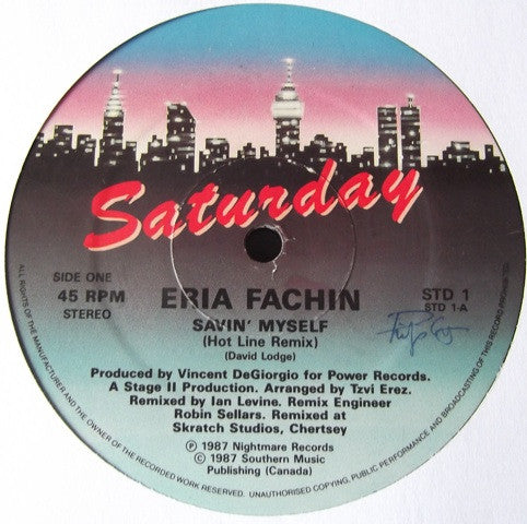 Eria Fachin : Savin' Myself (Hot Line Remix) (12")