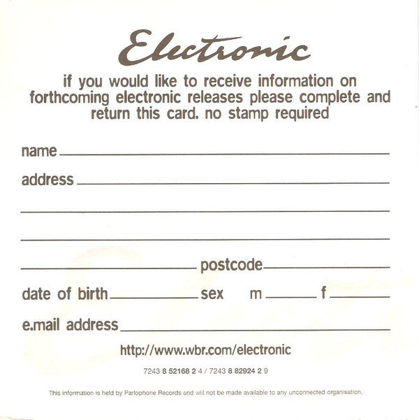 Electronic : Forbidden City (CD, Single)