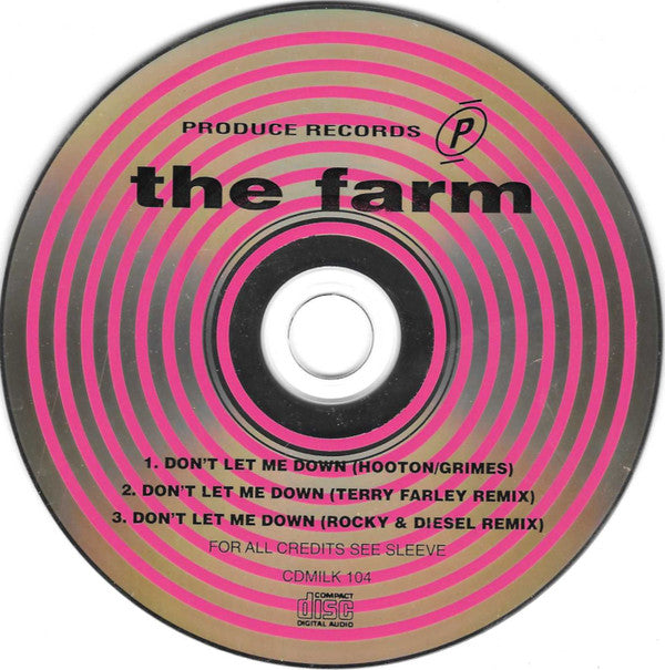 The Farm : Don't Let Me Down (CD, Single)