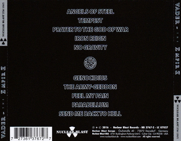 Vader : The Empire (CD, Album)