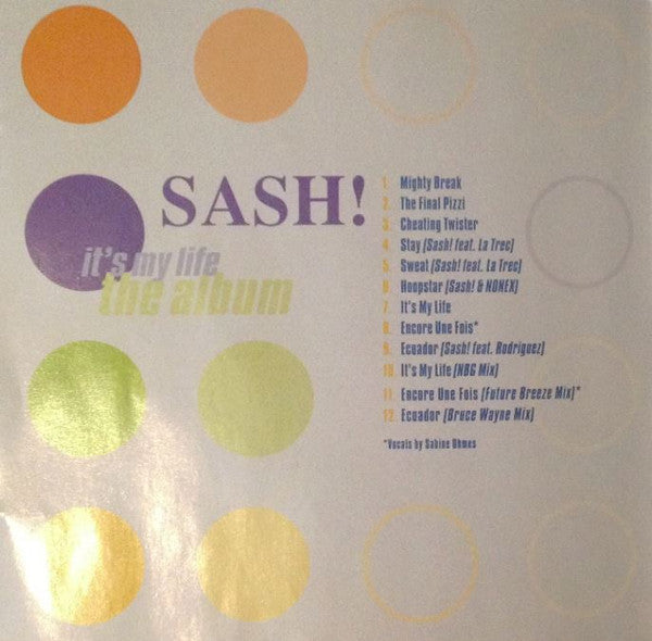 Sash! : It's My Life (CD, Album)