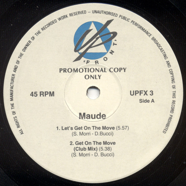 Maude : Get On The Move (12", Promo)