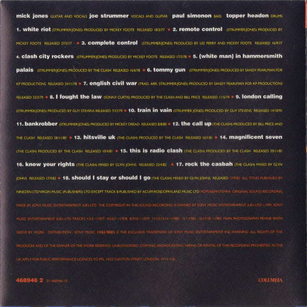 The Clash : The Singles (CD, Comp)