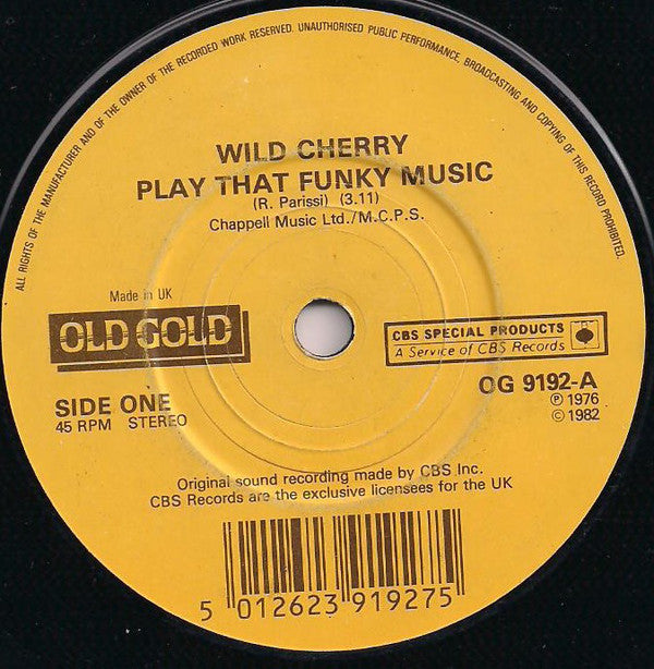 Wild Cherry / Joe Tex : Play That Funky Music / Ain't Gonna Bump No More (With No Big Fat Woman) (7", Single, RE)