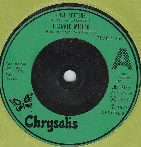 Frankie Miller : Love Letters (7", Single, gre)