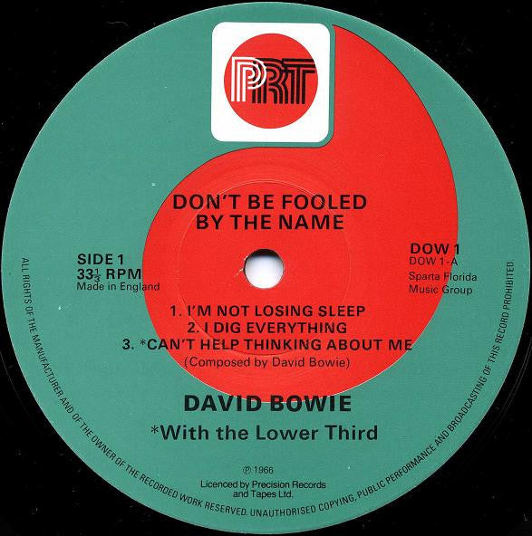 David Bowie : Don't Be Fooled By The Name (10", Comp)