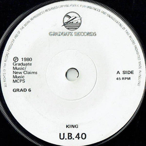 UB40 : King / Food For Thought (7", Pap)