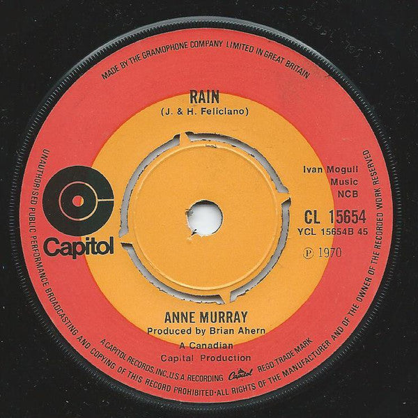 Anne Murray : Snowbird (7", Single, Kno)