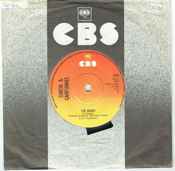Simon & Garfunkel : The Boxer (7", RE)