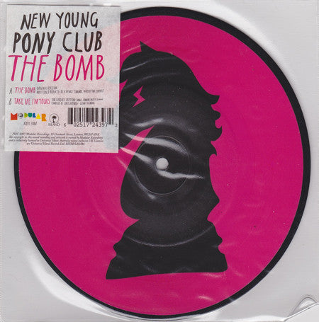 New Young Pony Club : The Bomb (7", Single, Pic)