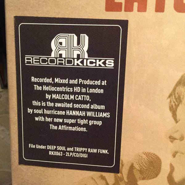 Hannah Williams & The Affirmations : Late Nights & Heartbreak  (2xLP, Album, Ltd)