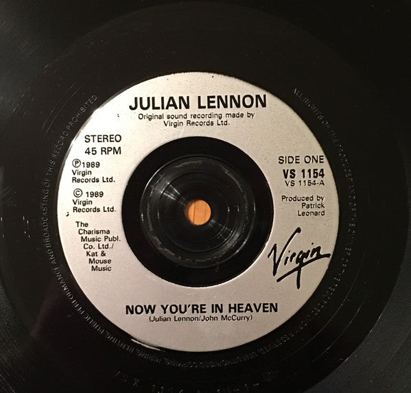 Julian Lennon : Now You're In Heaven (7", Single, Sil)