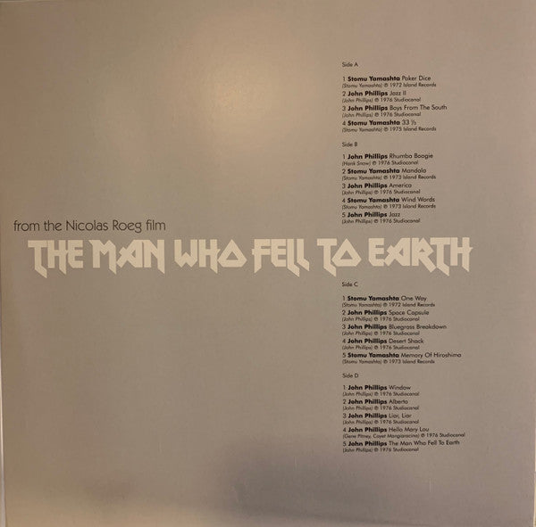Various : The Man Who Fell To Earth (2xLP, Album, Comp)