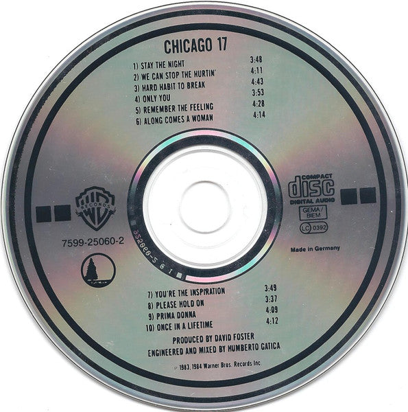 Chicago (2) : Chicago 17 (CD, Album, RP)