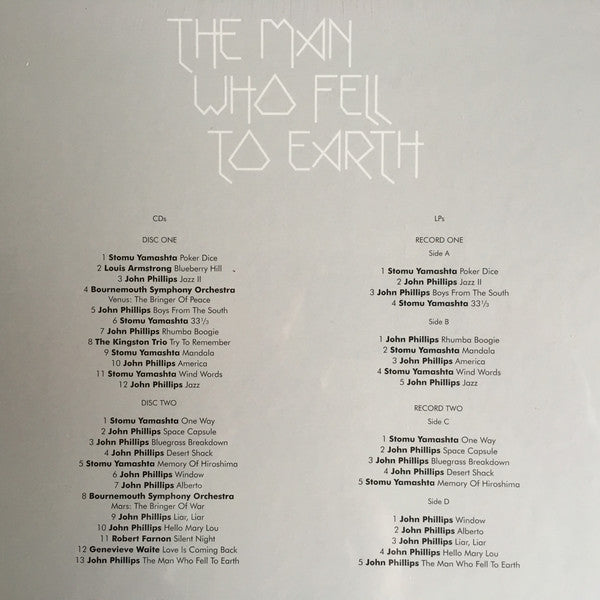 Various : The Man Who Fell To Earth (Box + 2xCD, Album + 2xLP)