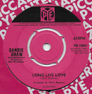 Sandie Shaw : Long Live Love (7", Single, Pus)