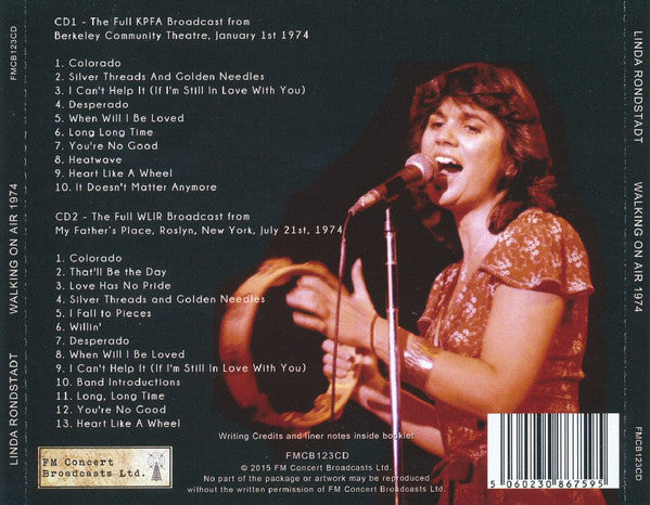 Linda Ronstadt : Walking On Air 1974 (2xCD, Comp, Unofficial)