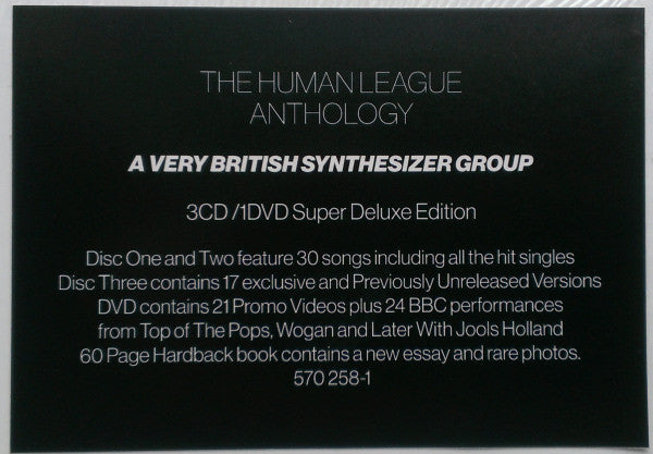 The Human League : A Very British Synthesizer Group (3xCD + DVD, NTSC + Box, Comp, Dlx, Sup)