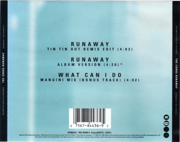 The Corrs : Runaway (CD, Single, RE)