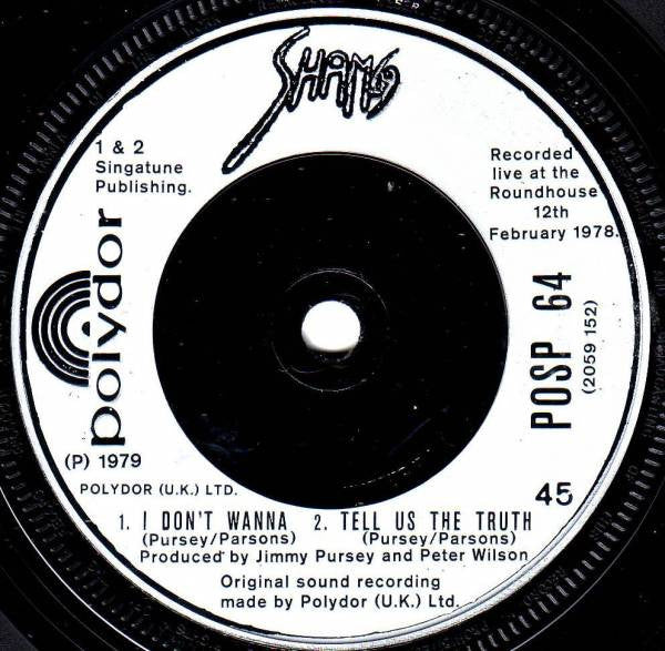 Sham 69 : Hersham Boys (7", Single)