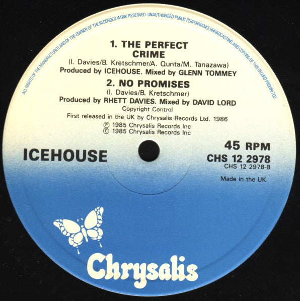 Icehouse : No Promises (Extended Version) (12", Single)