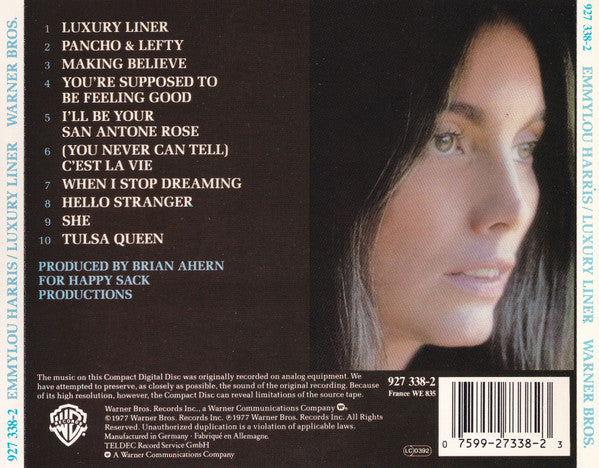 Emmylou Harris : Luxury Liner (CD, Album)