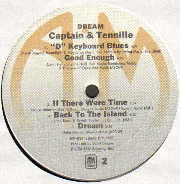 Captain & Tennille* : Dream (LP, Album, Ter)