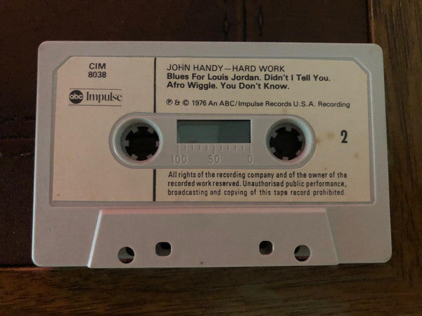 John Handy : Hard Work (Cass, Album, Dol)