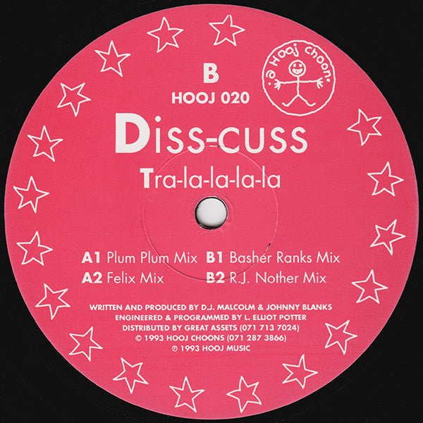 Diss-Cuss : Tra-la-la-la-la (12")