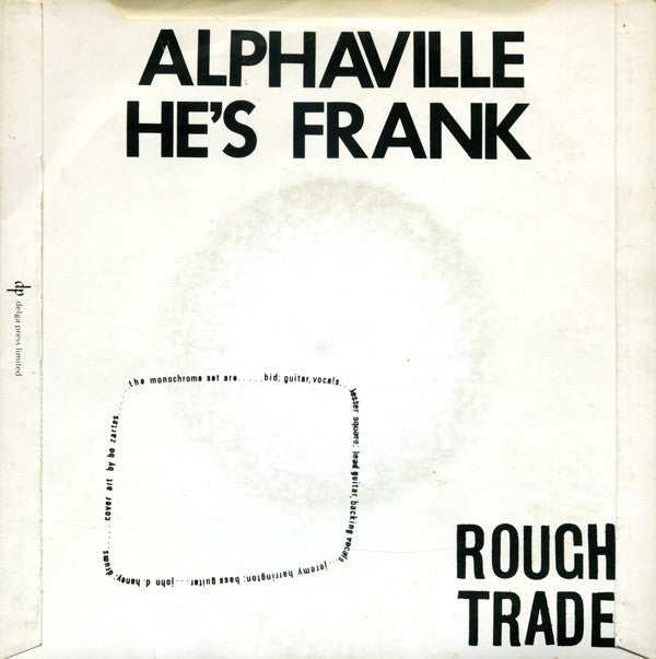 The Monochrome Set : He's Frank / Alphaville (7", Single)