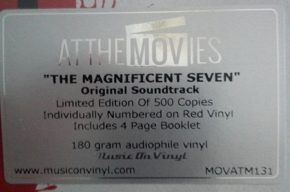 James Horner And Simon Franglen : The Magnificent Seven (Original Motion Picture Soundtrack) (2xLP, Album, Ltd, Num, Red)