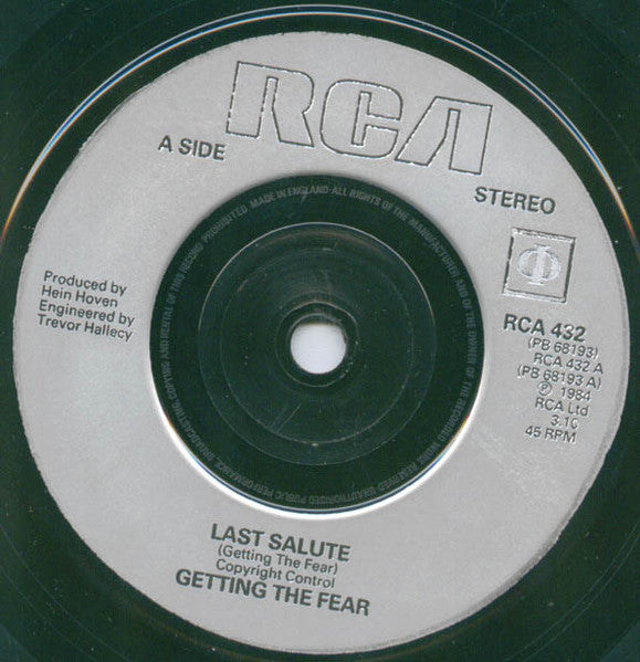 Getting The Fear : Last Salute (7", Single)