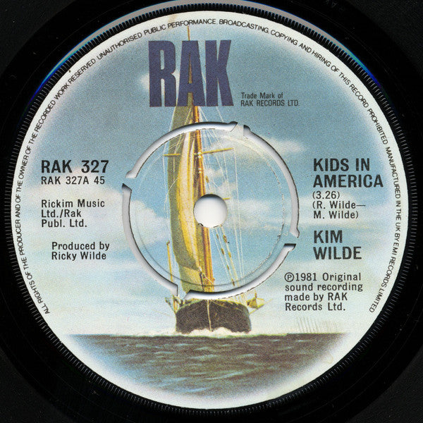 Kim Wilde : Kids In America (7", Single, Kno)