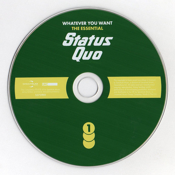 Status Quo : Whatever You Want, The Essential (3xCD, Comp)