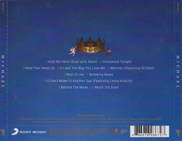 Michael Jackson : Michael (CD, Album, Son)