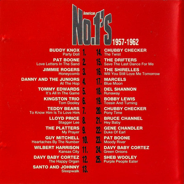 Various : American No. 1's – 1957-1962 (CD, Comp)