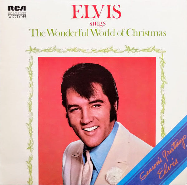 Elvis Presley : Elvis Sings The Wonderful World Of Christmas (LP, Album, RE)