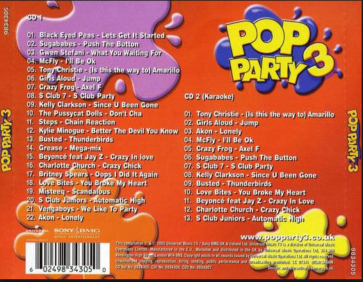 Various : Pop Party 3 (CD, Comp + CD, Comp, Enh)