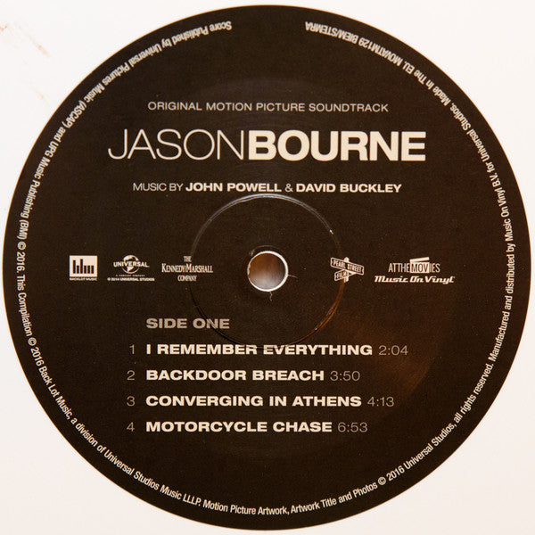 John Powell & David Buckley (15) : Jason Bourne (Original Motion Picture Soundtrack) (2xLP, Album, Dlx, Ltd, Whi)