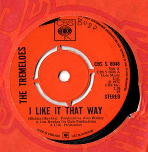 The Tremeloes : I Like It That Way (7", Single, 4 P)