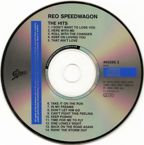 Reo Speedwagon : The Hits (CD, Comp)