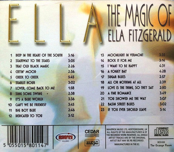 Ella Fitzgerald : The Magic Of Ella Fitzgerald (CD, Comp)