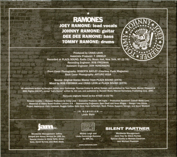 Ramones : Ramones (CD, Album, RE, RM, Gat)