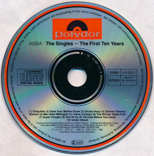 ABBA : The Singles (The First Ten Years) (2xCD, Comp, RE)
